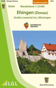 W244 Ehingen (Donau) - Großes Lautertal (Ost), Münsingen Schwäbischer Albverein e V 9783947486038