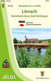 W265 Wanderkarte 1:25 000 Lörrach Landesamt für Geoinformation und Landentwicklung Baden-Württemberg 9783863984915