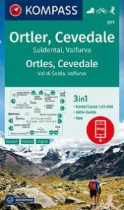 Wanderkarte 077 Ortler, Cevedale, Suldental, Valfurva KOMPASS-Karten GmbH 9783990447017