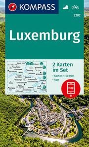 Wanderkarte 2202 Luxemburg KOMPASS-Karten GmbH 9783990446386