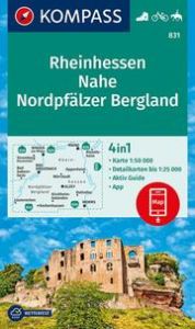 Wanderkarte 831 Rheinhessen, Nahe, Nordpfälzer Bergland KOMPASS-Karten GmbH 9783990444894