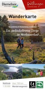 Wanderkarte Uplandsteig & Diemelsteig verbinden Gemeinde Willingen/Gemeinde Diemelsee 9783866369238