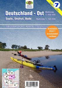 Wassersport-Karte - Deutschland Ost für Kanu- und Rudersport Jübermann, Erhard 9783929540314