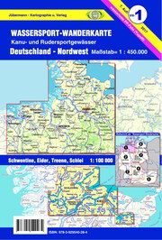 Wassersport-Wanderkarte/Deutschland Nordwest für Kanu- und Rudersport Jübermann, Erhard 9783929540376