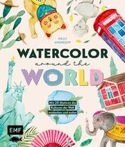 Watercolor around the world Andrejew, Nelli 9783745924596