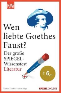 Wen liebte Goethes 'Faust'? Doerry, Martin/Hage, Volker 9783462051315
