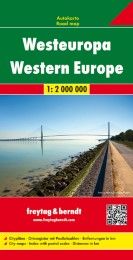 Westeuropa, Autokarte 1:2.000.000 Freytag-Berndt und Artaria KG 9783707907551