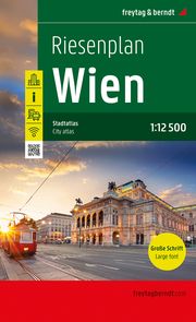 Wien, Riesenplan, Städteatlas 1:12.500, freytag & berndt freytag &amp; berndt 9783707923681