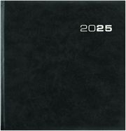 Wochenbuch Sekretär 2025 - Bürokalender 20x21 cm - Farbe: anthrazit - 1 Woche auf 2 Seiten - Buchkalender - 786-0021  4006928026869