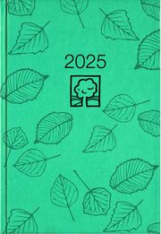 Wochenbuch türkis 2025 - Bürokalender 14,6x21 cm - 1 Woche auf 2 Seiten - 128 Seiten - mit Eckperforation - Notizbuch - Blauer Engel - 766-0717  4006928025084