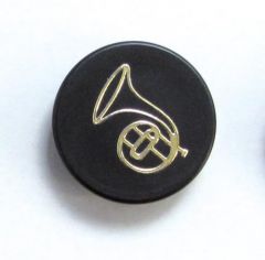 Magnet Horn schwarz / gold