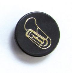 Magnet Tuba schwarz / gold