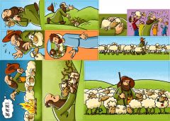 Das wiedergefundene Schaf - Erzählschienen