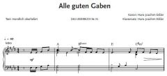 Einzelstimme - Alle guten Gaben - Klaviersatz (PDF)