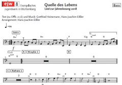 Einzelstimme - Quelle des Lebens - Bass (PDF)