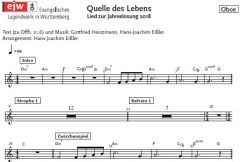 Einzelstimme - Quelle des Lebens - Oboe (PDF)