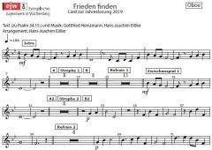 Einzelstimme - Frieden finden - Oboe (PDF)