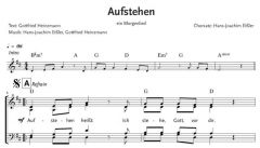 Einzelstimme - Aufstehen - ein Morgenlied - Chor (PDF)