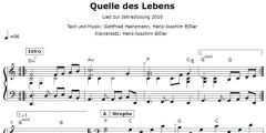 Einzelstimme - Quelle des Lebens - Klavier (PDF)