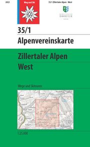 Zillertaler Alpen, West Deutscher Alpenverein 9783948256081