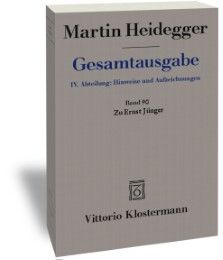 Zu Ernst Jünger Heidegger, Martin 9783465033240