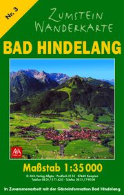 Zumstein Wanderkarte Bad Hindelang AVA Agrar Verlag Allgäu GmbH 9783985160211